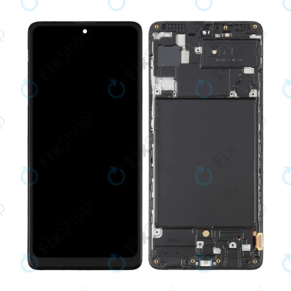 Samsung Galaxy A71 A715F - LCD Display + Touchscreen Front Glas + Rahmen OLED