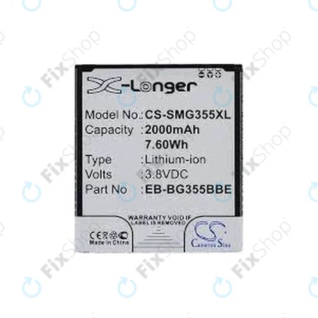 Samsung Galaxy Core 2 G355F - Akku Batterie EB-BG355BBE 2000mAh HQ