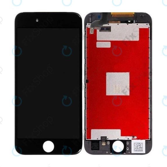 Display In-Cell für iPhone 6S, Black, Touchscreen-Glas mit Rahmen, FixPremium