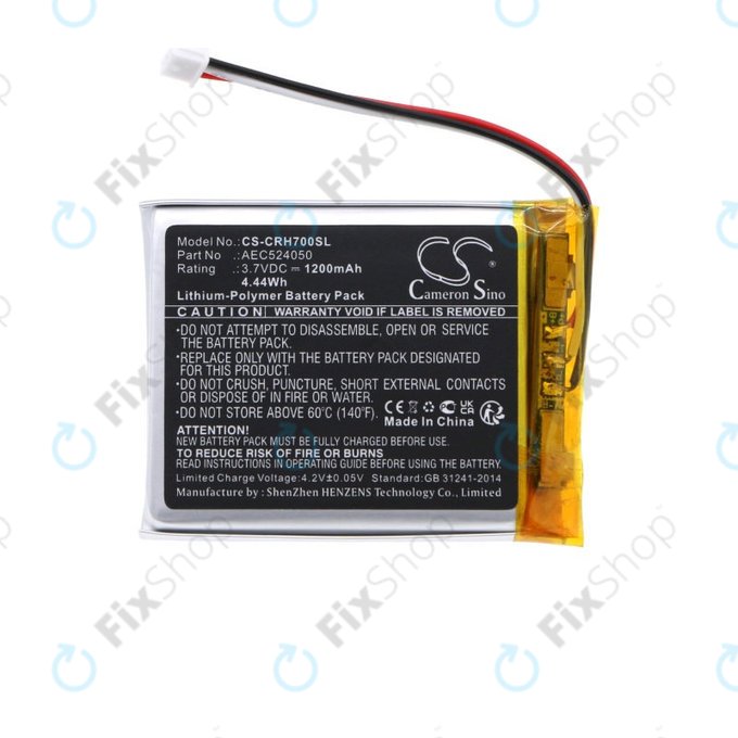 Batterie für Corsair HS75 XB, HS70 SE Void Pro RGB, HS70SE, 1200mAh, Li-Pol, 3.7V, AEC524050, HQ