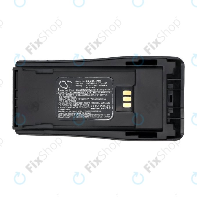 Batterie für Motorola CP, EP, GP, PM-series, 2500mAh, Ni-MH, 7.5V, PMNN4081, HQ