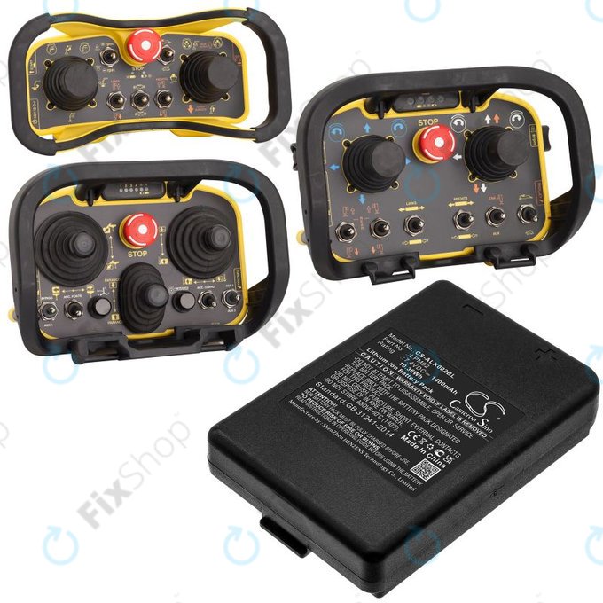 Akku batterie für Autec Funkfernsteuerung Air, Modular AJM, 1400mAh, Li-Ion, 7.4V, LPM02, HQ