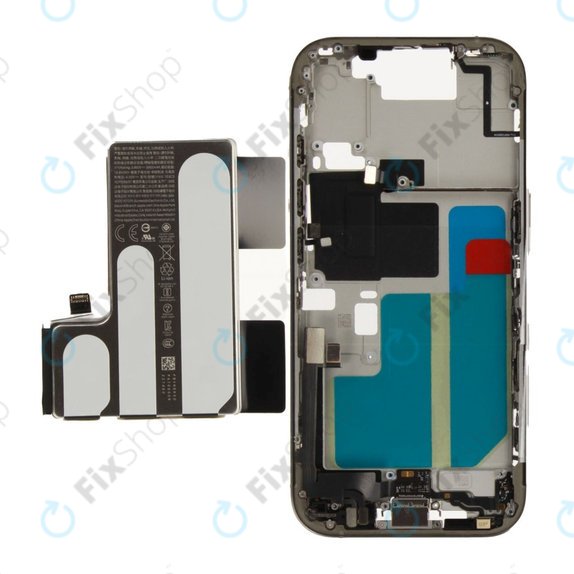 Mittelrahmen mit Batterie für iPhone 16 Pro | Natural Titanium | ZD076-00692 | Genuine Apple