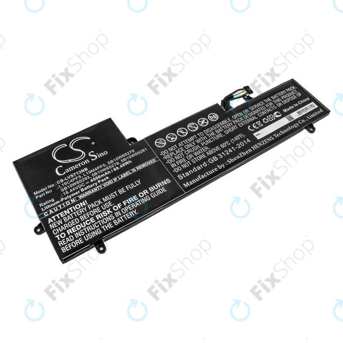 Akku batterie für Lenovo Yoga Slim 7-15IIL, 4500mAh, Li-Pol, 15.44V, L19C4PF5, HQ