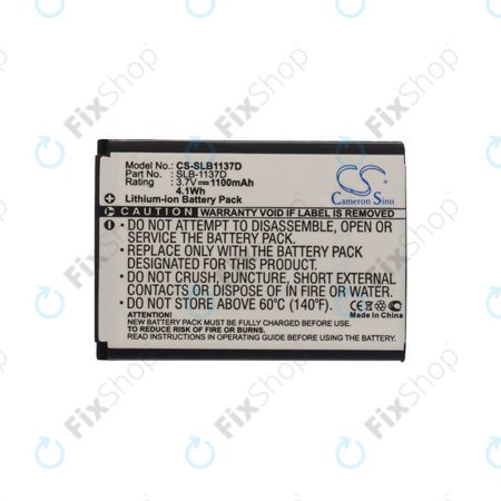 Batterie für Samsung NV100HD, 1100mAh, Li-Ion, 3.7V, SLB-1137D, HQ