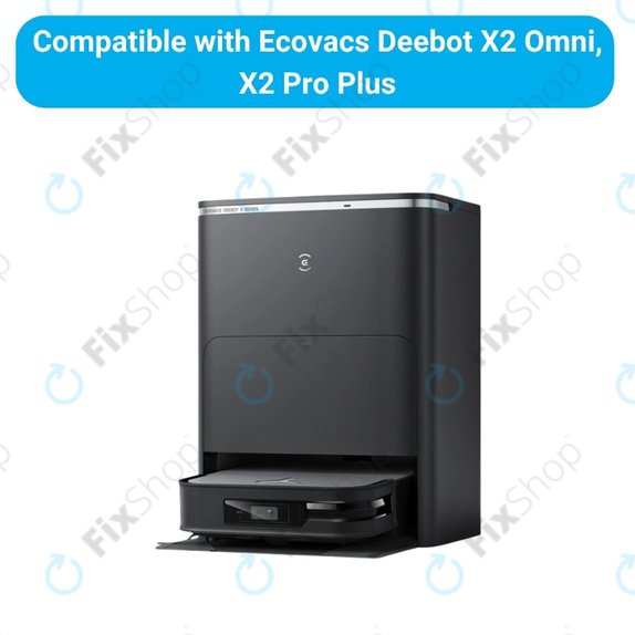 Ersatzteilset für Ecovacs Deebot X2 Omni (1x Hauptbürste, 2x Filter, 2x Seitenbürste, 4x Wischtuch, 2x Staubbeutel)