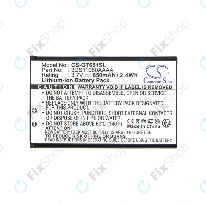 Akku batterie für Alcatel Lollipops, 650mAh, Li-Ion, 3.7V, 3DS11080AAAA, HQ