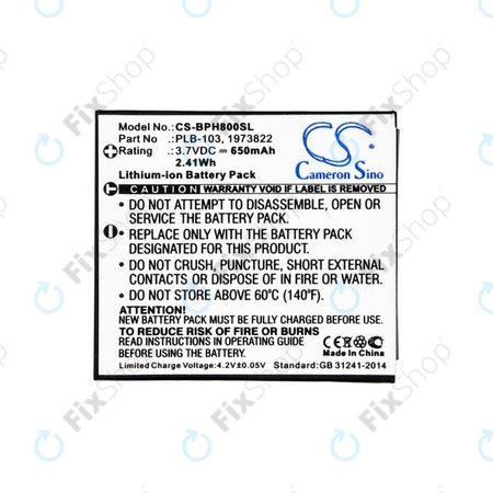 Akku batterie für Bang & Olufsen Beoplay H7, H8, H9, 650mAh, Li-Ion, 3.7V, PLB-103, HQ