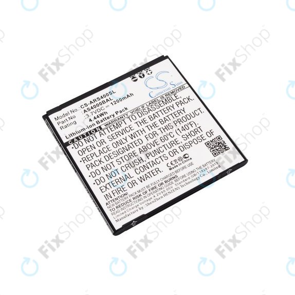 Akku batterie für Aligator S4000 Duo, 1200mAh, Li-Ion, 3.7V, AS4000BAL, HQ