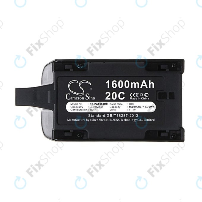 Akku batterie für Parrot Bebop Drone 3.0, Mini Quadcopter, 1600mAh, Li-Pol, 11.1V, HQ