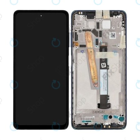 Xiaomi Poco X3 Pro - LCD Display + Touchscreen Front Glas + Rahmen (Frost Blue) - 560003J20S00 Genuine Service Pack