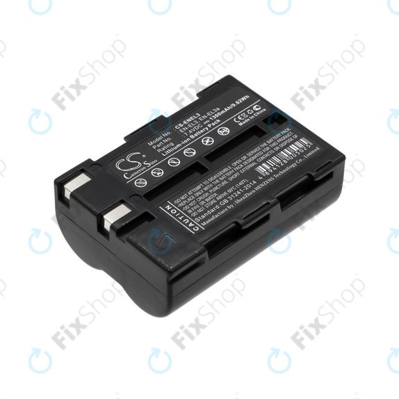 Akku batterie für Nikon D100, D50, D70, D70s, 1300mAh, Li-Ion, 7.4V, EN-EL3, HQ