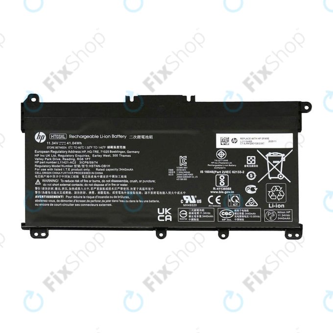 HP 15-da0032nc - Akku Batterie Li-Ion 11.4V 3440mAh - 77052359 Genuine Service Pack