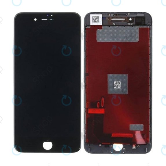 Display In-Cell für iPhone 8 Plus, Black, Touchscreen-Glas mit Rahmen, FixPremium