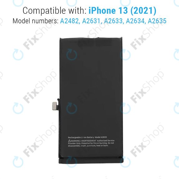 Akku Batterie für iPhone 13, 3227mAh