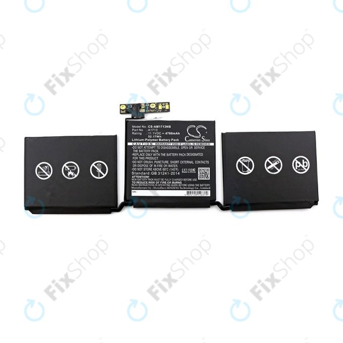 Apple MacBook Pro 13" A1708 (Late 2016 - Mid 2017) - Akku Batterie A1713 4700mAh HQ