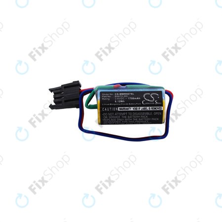 Batterie für Mitsubishi Robot Control PLC, A RH, MR, 1700mAh, Li-MnO2, 3.6V, B9670-MC, HQ