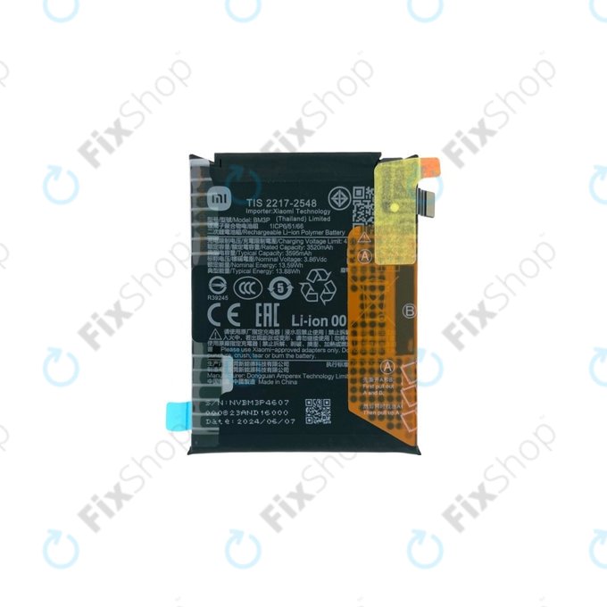 Xiaomi Mix Flip 2405CPX3DC - Akku Batterie BM3P 3595mAh - 1330102000132B Genuine Service Pack