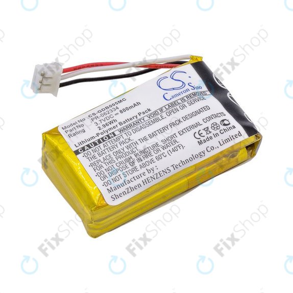 Akku batterie für GoPro Hero +, 800mAh, Li-Polymer, 3.7V, PR-062334, HQ