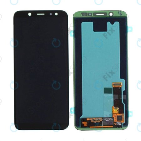 Samsung Galaxy A6 A600F (2018) - LCD Display + Touchscreen Front Glas (Black) - GH97-21897A, GH97-21898A Genuine Service Pack