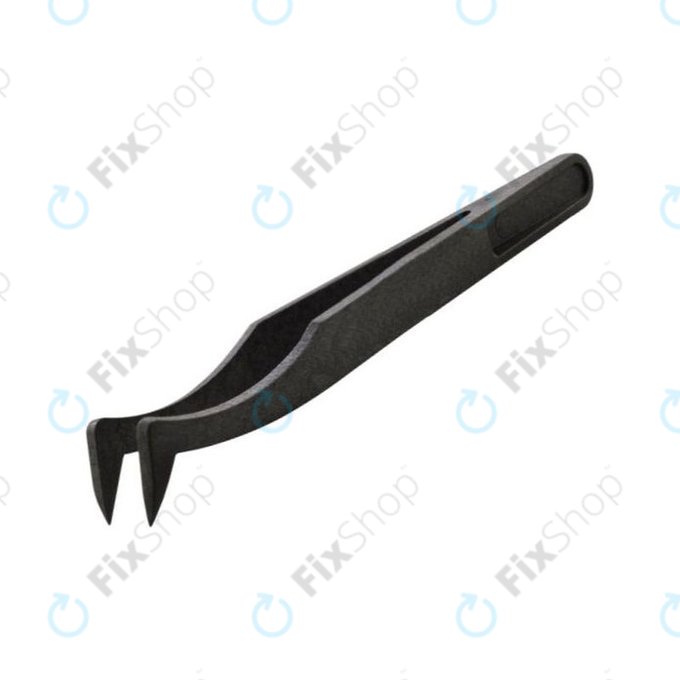 Antistatische Kunststoffpinzette mit gebogener, scharfer Spitze