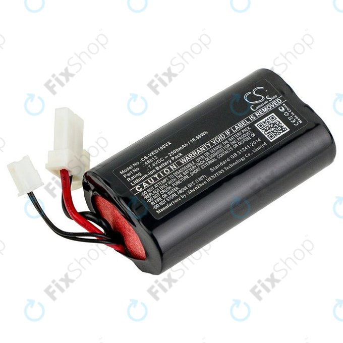 Vorwerk Kobold VG100 - Akku Batterie 48813 Li-Ion 7.4V 2500mAh HQ