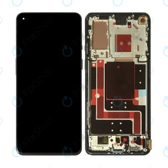 OnePlus 9 - LCD Display + Touchscreen Front Glas + Rahmen (Astral Black) TFT
