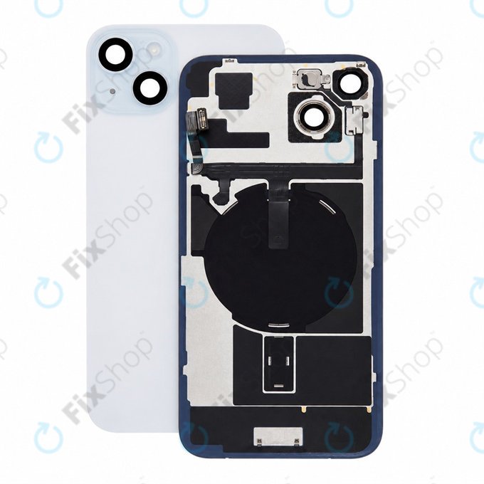 Glas der Rückabdeckung für iPhone 15 Plus, Blue, Pulled A