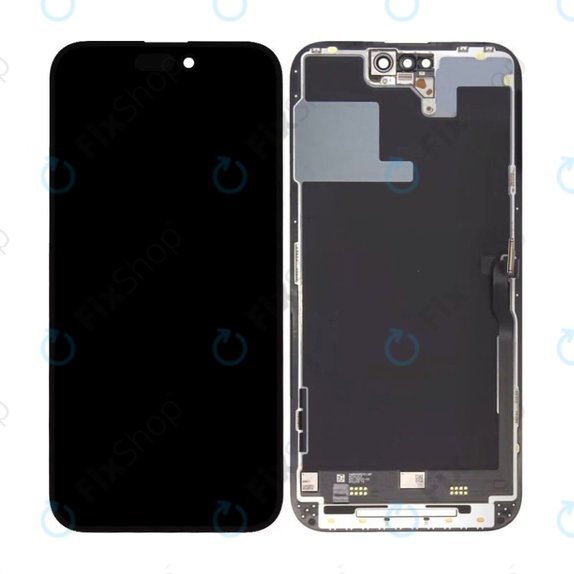 Apple iPhone 14 Pro Max - LCD Display + Touchscreen Front Glas + Rahmen Soft OLED FixPremium