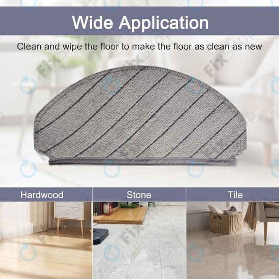 Wischtuch, 2 Stk. für Ecovacs Deebot N20, N20 Plus, N20 Pro Plus