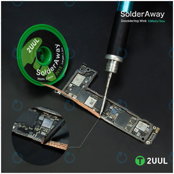 Entlötlitze, Solder Vampire, 2UUL DW11, 10 Rollen/Box