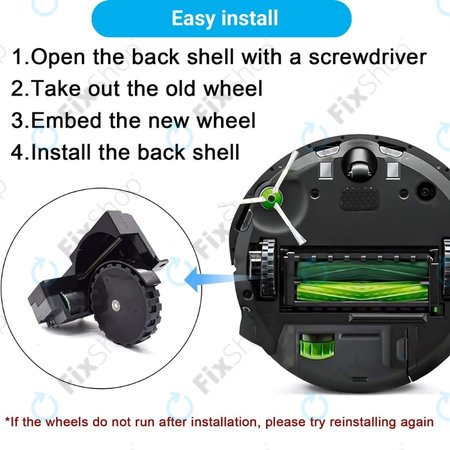 iRobot Roomba e-series, i-series, j-series - Rad mit Motor (Rechts)