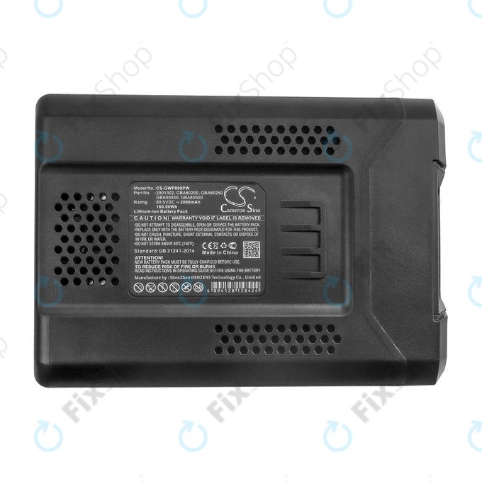 Akku batterie für Greenworks Pro 80V, Cramer 82V, Stiga Combi, Stiga Multiclip, 2000mAh, Li-Ion, 80V, 2901302, HQ