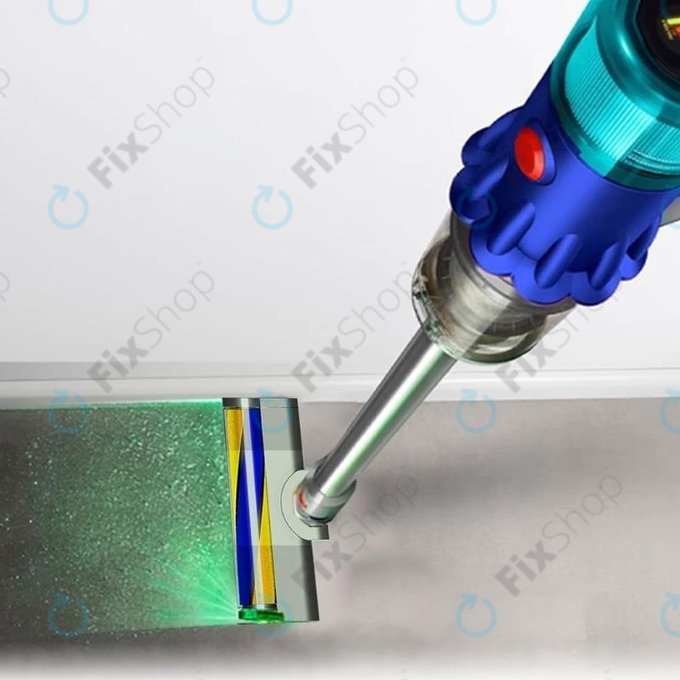 Dyson V12 - Bodendüse mit LED-Grünlicht