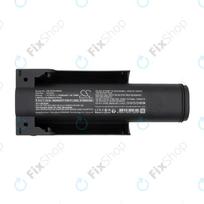 Akku batterie für Dyson WashG1 Wet Floor Cleaner, 2350mAh, Li-Ion, 14.8V, 452646, HQ