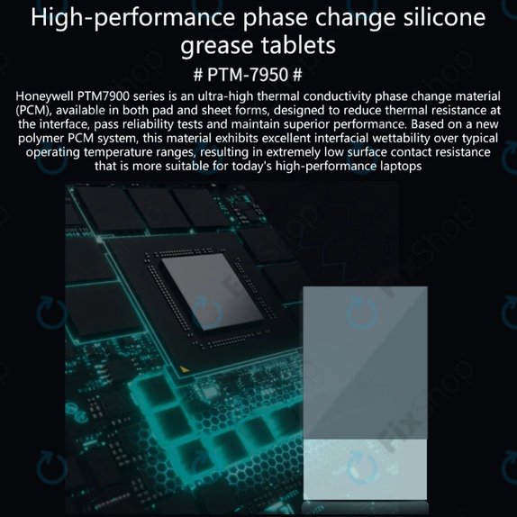 Wärmeleitpad Honeywell PTM7950, 8.5 W/mK, 80 × 160 × 0.2mm
