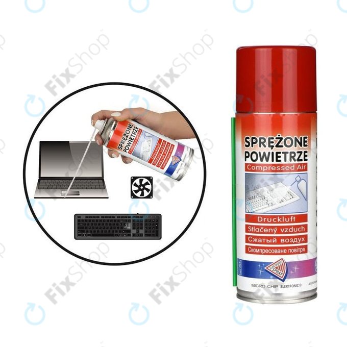 Micro Chip Electronic - Druckluftzerstäuber (entflammbar) - 800ml