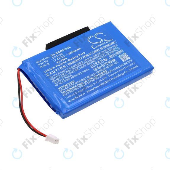 Akku batterie für Satlink WS-6902, WS-6905, 3000mAh, Li-Pol, 7.4V, F03409, HQ