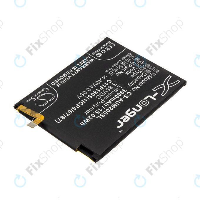 Akku batterie für Asus Zenfone Max M2, 3900mAh, Li-Pol, 3.85V, C11P1805 (1ICP4/67/87), HQ