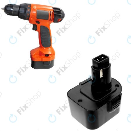 Akku batterie für Black & Decker Cd1202, 2100mAh, Ni-MH, 12V, PS130A, HQ
