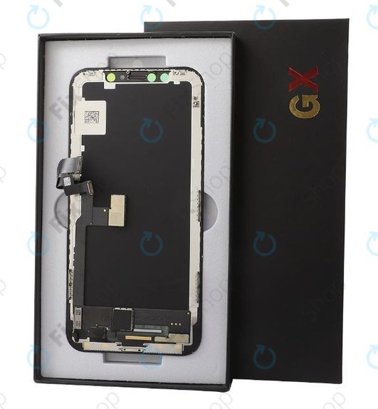 Display Hard OLED für iPhone XS Max, Touchscreen-Glas mit Rahmen, FixPremium