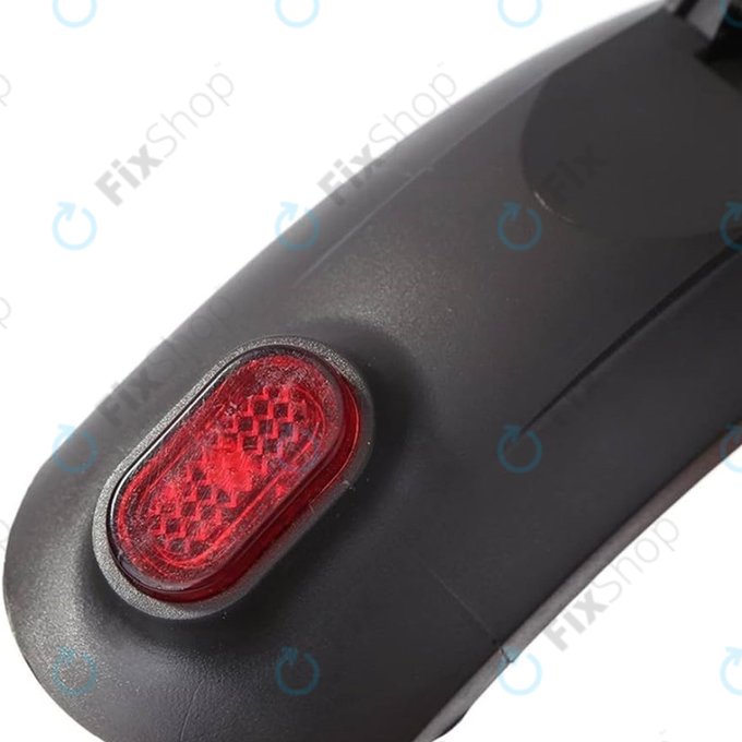 Kugoo S1, S1 Pro, S2, S3 - Hinterer Kotflügel mit Licht und Kabel (Black)