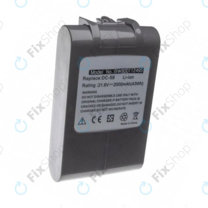 Dyson DC-series, V6 - Battery 965874-02 Li-Ion 21.6V 2000mAh