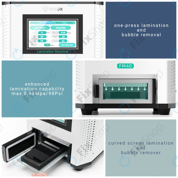 Refox FM40 - LCD Display Laminating Machine 3in1