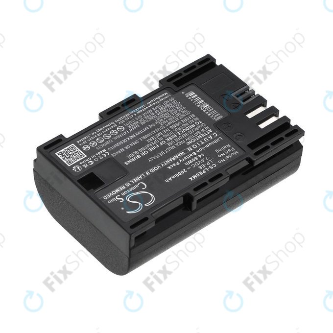 Akku batterie für Canon EOS 5D Mark II, EOS 7D, EOS 70D, 2000mAh, Li-Ion, 7.4V, LP-E6, HQ