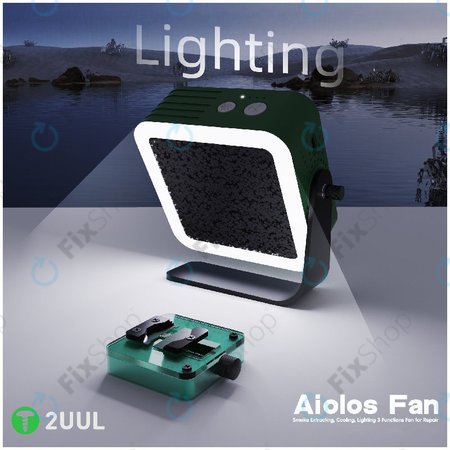 Lötrauchabsaugung und Kühlventilator mit LED-Beleuchtung, 2UUL DA98