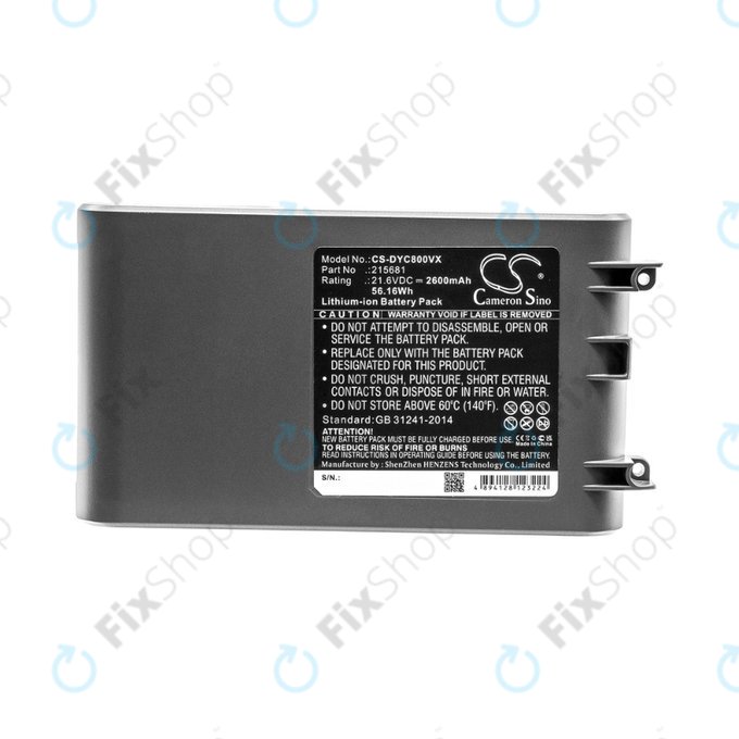 Dyson V8 - Akku Batterie 215681, PM8-US-HFB1497A Li-Ion 21.6V 2600mAh HQ