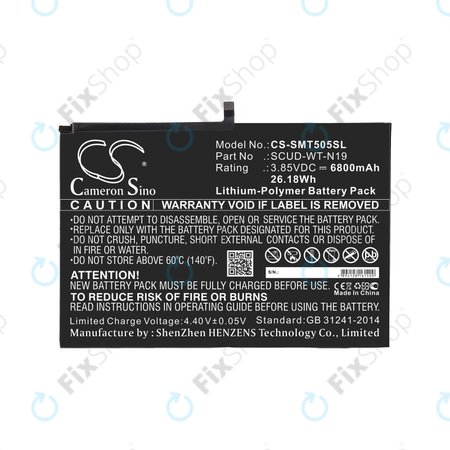 Akku batterie für Samsung Galaxy Tab A7, 6800mAh, Li-Pol, 3.85V, SCUD-WT-N19, HQ