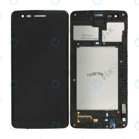 LG K8 M200N (2017) - LCD Display + Touchscreen Front Glas + Rahmen (Black) TFT