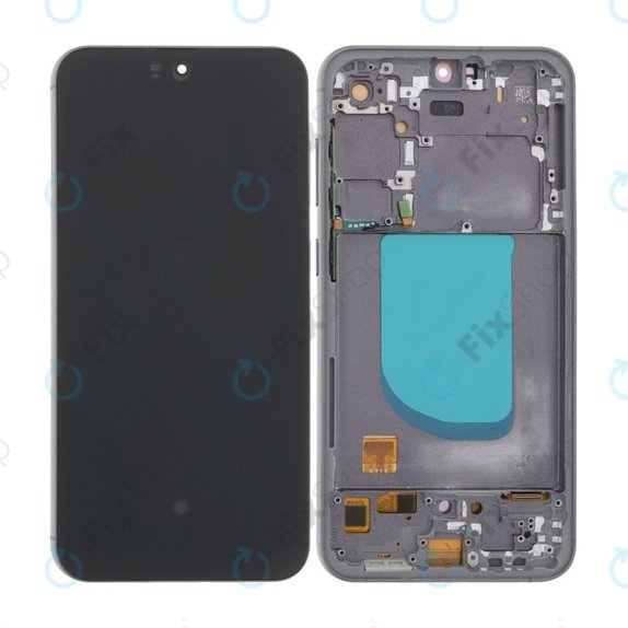 Samsung Galaxy S23 FE S711B - LCD Display + Touchscreen Front Glas + Rahmen (Graphite) OLED